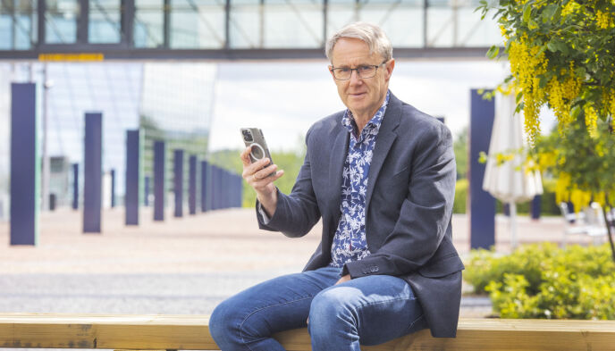 Bjørn Amundsen med mobil