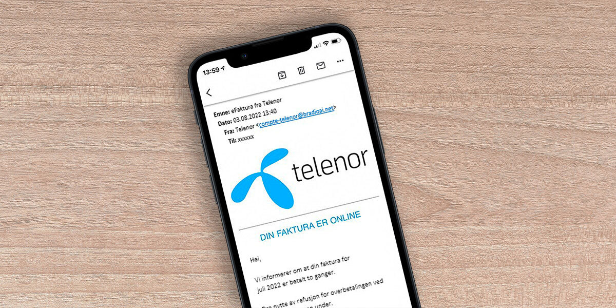 Se opp for falsk faktura fra Telenor