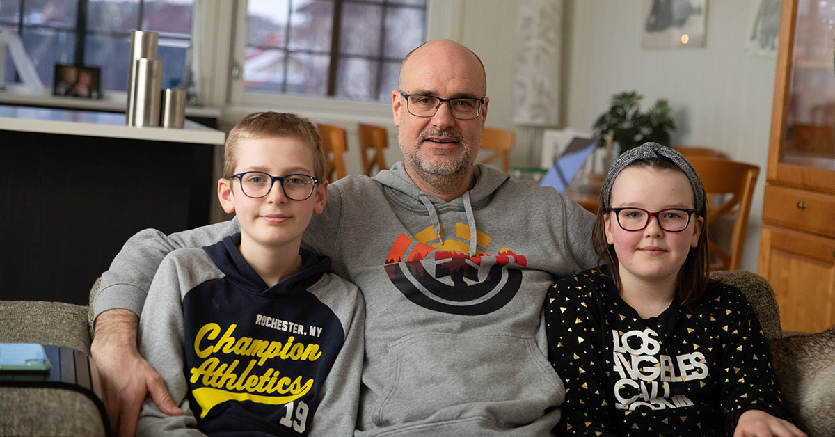 Familien Ruud tester 5G