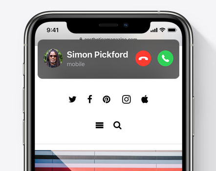 Telefonen ringer i iOS14