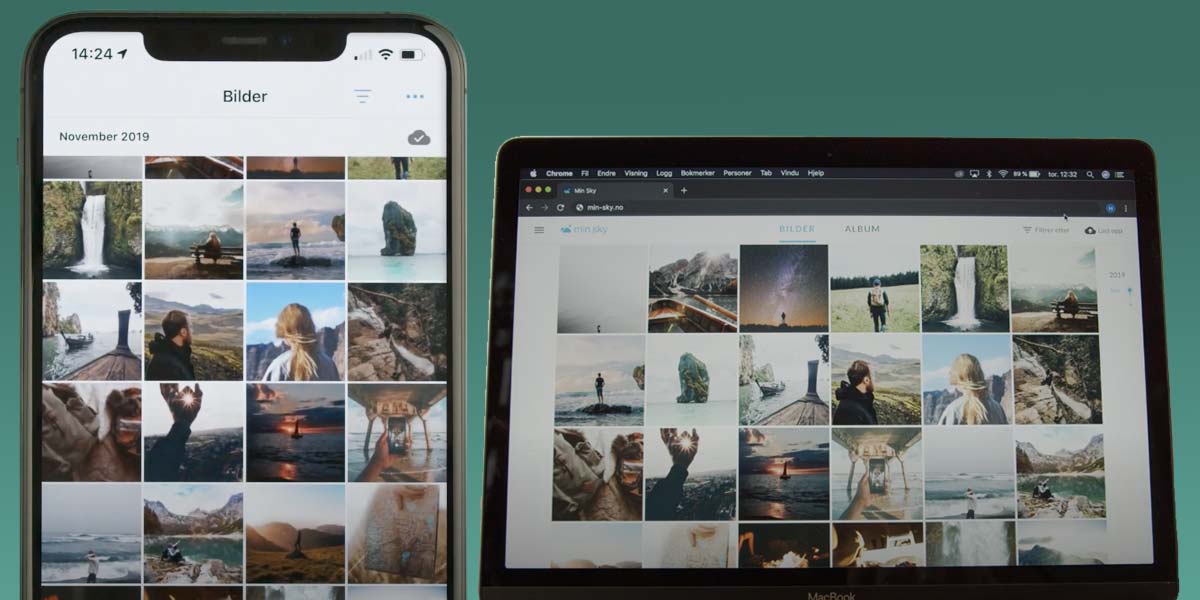 Så enkelt overfører du bildene dine fra mobilen til en datamaskin